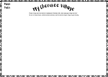 Preview of Create Your Own Cherokee Village Activity! *TNSS 3.19*