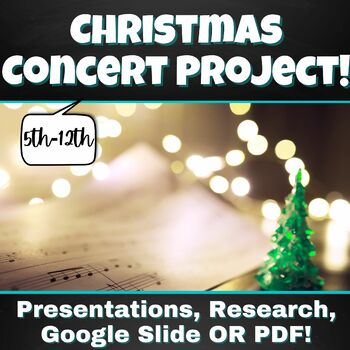 Preview of Create Your Own Christmas Concert Project!