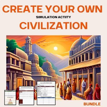 Preview of Create Your Own Civilization Activity Bundle Plus Spanish Versions