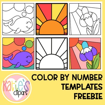 Preview of Create Your Own Color By Number Clip Art Templates Color By Code Freebie