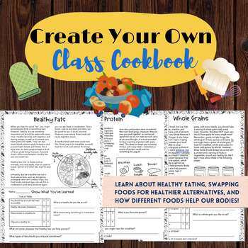 Preview of Create Your Own Cookbook - A Healthy Eating Unit for Intermediate