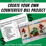 Create Your Own Counterfeit Bill Forensic Science Project 