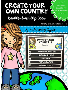 Preview of Create Your Own Country Double-Sided Flip book