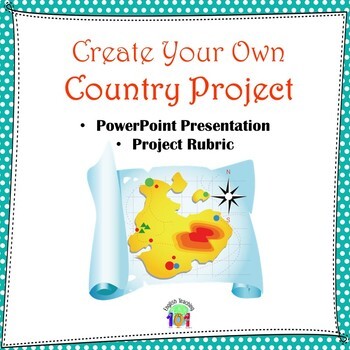 Preview of Create Your Own Country Project-Step by Step Guide-Editable