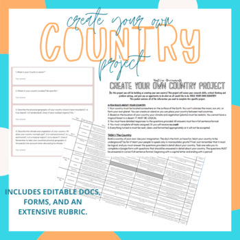 Preview of Create Your Own Country Project