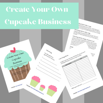 Preview of Create Your Own Cupcake Business-PBL Entrepreneur Lesson Plan