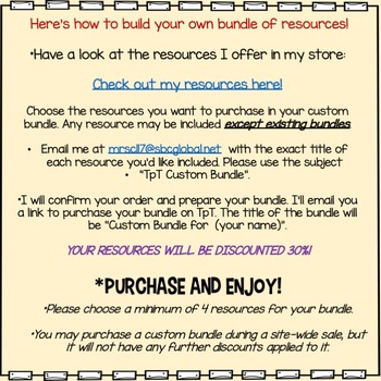 Create Your Own Custom Bundle | Save 30% by Suddenly Second Grade