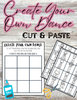 Preview of Create Your Own Dance - Cut & Paste Worksheet