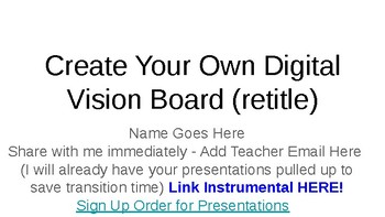 Preview of Create Your Own Digital Vision Board