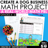 Create Your Own Dog Business - Math Project - Early Finishers