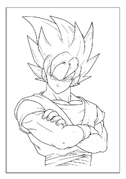 Son Gokoh Coloring Pages - Son Goku Coloring Pages - Coloring