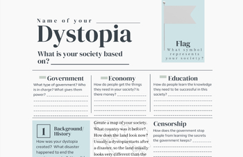 Preview of Create Your Own Dystopia Planner
