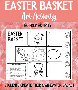 Preview of Create Your Own Easter Basket | Art Activity | Cut & Glue