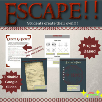 Preview of Escape Room - Students Create Their Own