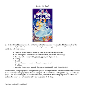Preview of Create Your Own Fairy Tale-Group Assignment