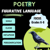 Free figurative language, no prep, poetry resources for mi