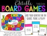 Create Your Own Game Board *Editable Bears & Bees Themed*