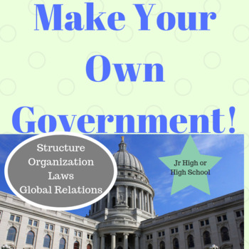 Preview of Create Your Own Government Structure and Country Civics Activity Project
