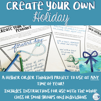 Preview of Create Your Own Holiday Creative and Critical Thinking Project