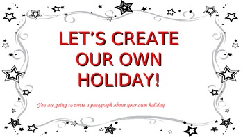 Preview of Create Your Own Holiday Writing Power Point