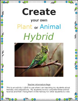 Preview of Create Your Own Hybrid Animal