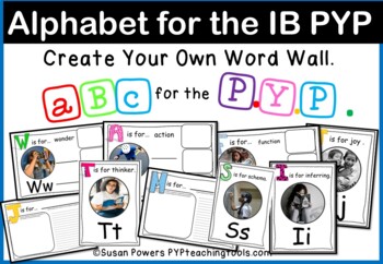 Preview of Create Your Own IB PYP Word Wall for Big Kids Distance Learning