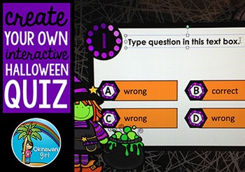Preview of Create Your Own Interactive Halloween Quiz in Powerpoint