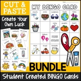 Create Your Own Luck Cut & Paste Bingo Game Activity Bundle