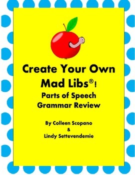 Preview of Create Your Own Mad Libs®! Project with rubric