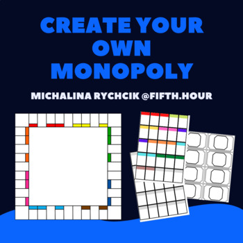 Preview of Create Your Own Monopoly Game - Template (Board, Cards, Money)