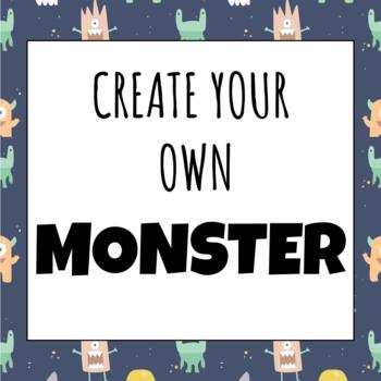 Preview of Create Your Own Monster Worksheet (Google Slides)