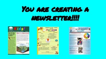 Preview of CREATE YOUR OWN CLASSROOM NEWSLETTER WEEK 3
