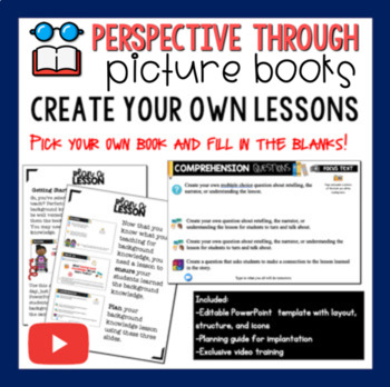 Preview of Perspective Through Picture Books: Create Your Own!  Template and Video Guide