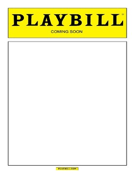 Preview of Create Your Own Playbill Project