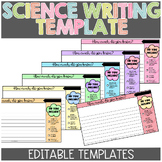 Science Exit Tickets Template or Written Response Template