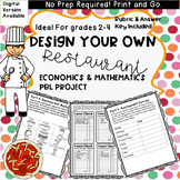 Create Your Own Restaurant Math PBL Project WITH RUBRIC Gr
