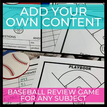 Create Your Own Review Game - Classroom Baseball Game Template