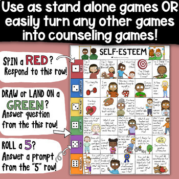 SELF-ESTEEM & LOCUS OF CONTROL Counseling Game: CBT, Goal Setting