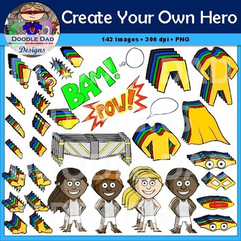 Create Your own superhero - Kids Clique
