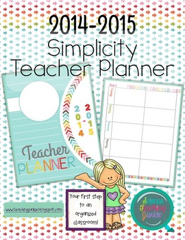 Preview of Create Your Own Teacher Planner or Binder (Simplicity): 2014-2015