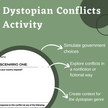 Preview of Create Your Own Utopia: Dystopian Conflicts Activity