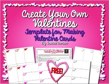 Preview of Valentine's Day Cards Templates - FREE Creative Activity