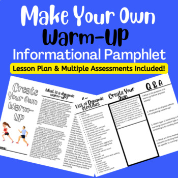 Preview of Create Your Own Warm Up - Informational Pamphlet for Physical Education & Health