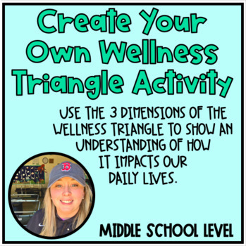 Preview of Create Your Own Wellness Triangle Activity