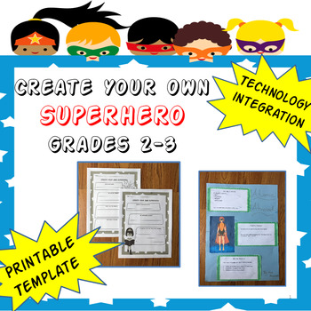 Preview of Create Your Superhero Unit (Grades 2-3)