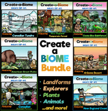 Create-a-Biome Clip-Art BUNDLE! Landforms, Plants, Wildlif