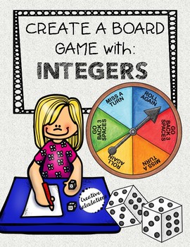 Preview of Create a Board Game for Integers - Math