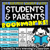 Create a Bookmark! Seasonal Coloring Bookmarks & Gifts! Wh