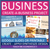 Create a Business Plan Project Economics Printable Worksheet or Google Slides