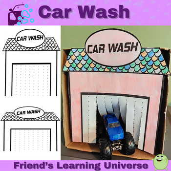 Preview of Create a Car Wash: Imaginative Play & Scissor Practice